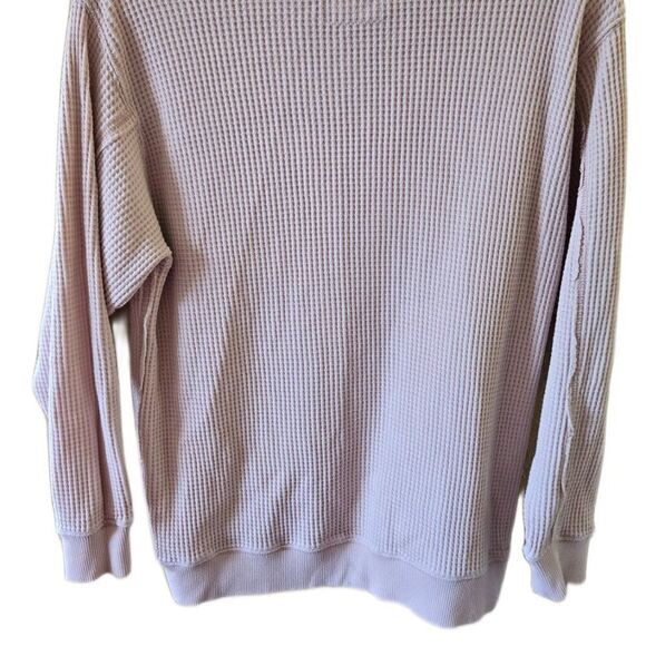 Aerie Tan Waffle Knit Pullover Top Size Extra Small - Picture 4 of 4